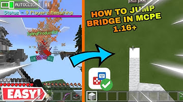 How to jump bridge & Auto Clicker in MCPE 1.16+ (Keymapper)