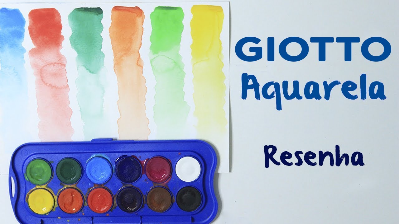 Resenha Aquarela Giotto Escolar Anablueartwork Youtube