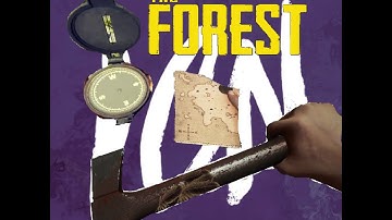 The Forest How to find the Modern Axe+Compass+Map (With map location, easy step by step)