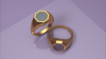 Rhino 3d modeling tutorials-How to make a Octagon Shape Signet ring Using Rhino 7.