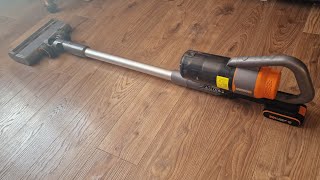 Worx wx038 20v power share stick vac 25kpa powered brush head 2x battery extreme cordless hoover