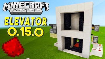 MCPE 0.15.0 REDSTONE TUTORIAL - Realistic Elevator In MCPE!