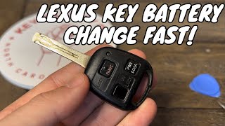 LEXUS / FJ CRUISER / RX / LX And More Remote Key Battery Change   Key Fob Battery DIY FAST CHANGE