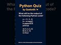 🐍 Python Quiz in Telugu | 5 సెకండ్స్ లో అవుట్‌పుట్ చెప్పండి! #Shorts