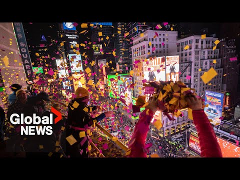 New Year’s 2024: New York City celebrates with iconic ball drop at Times Square