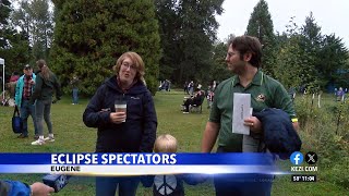 People try to catch the Eclipse in Eugene