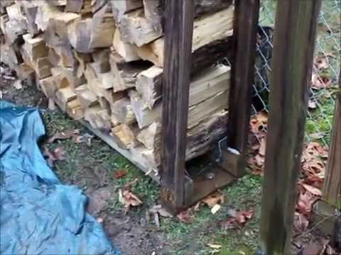 Using 4x4's to make a Firewood Rack - YouTube