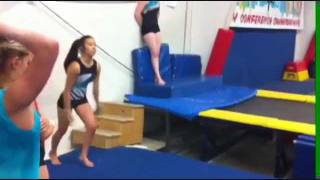 Michelle Yasukochi, tumbling training