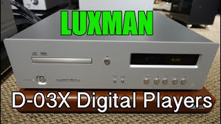 【#新品簡介】Luxman D-03X DIGITAL PLAYERS, MQA-CD, DSD