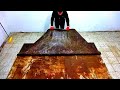 Unbelieveable dirty carpet cleaning satisfying rug cleaning ASMR