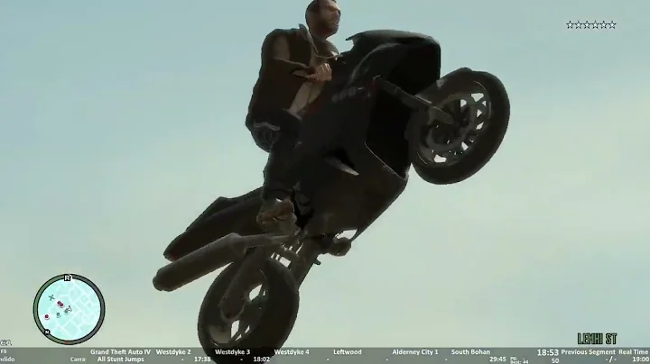 GTA IV All Stunt Jumps 28:24 (Speedrun)