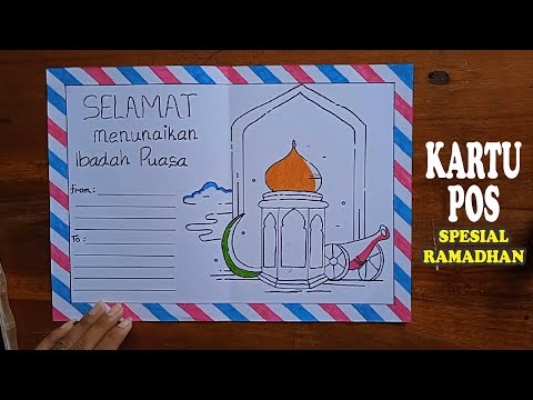 Cara Membuat Kartu Pos Spesial Ramadhan 2023
