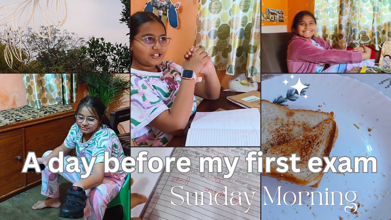 A day before my first exam 💓 morning to night routine||study routine ...