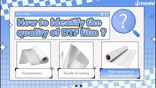 How to Judge the Quality of DTF Transfer Film？ - SUBLICOOL