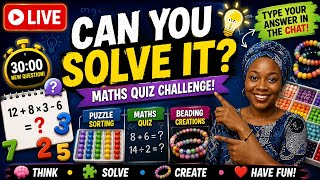 Can you solve this Math challenge - How quick are you