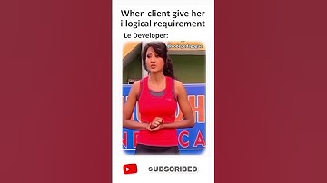 When client giver her illogical requirement to developer || After that developer reaction be like 👆