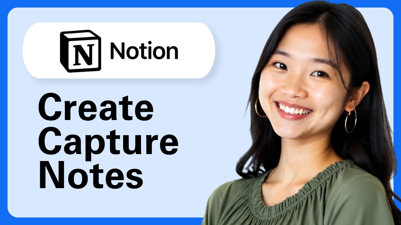 How To Create Quick Capture Notes And Tasks In Notion - YouTube