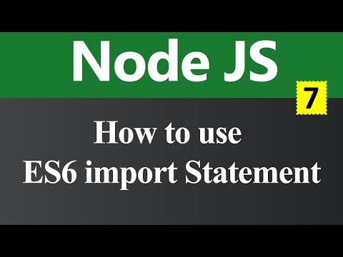 वीडियो: क्या नोड es6 मॉड्यूल का समर्थन करता है?