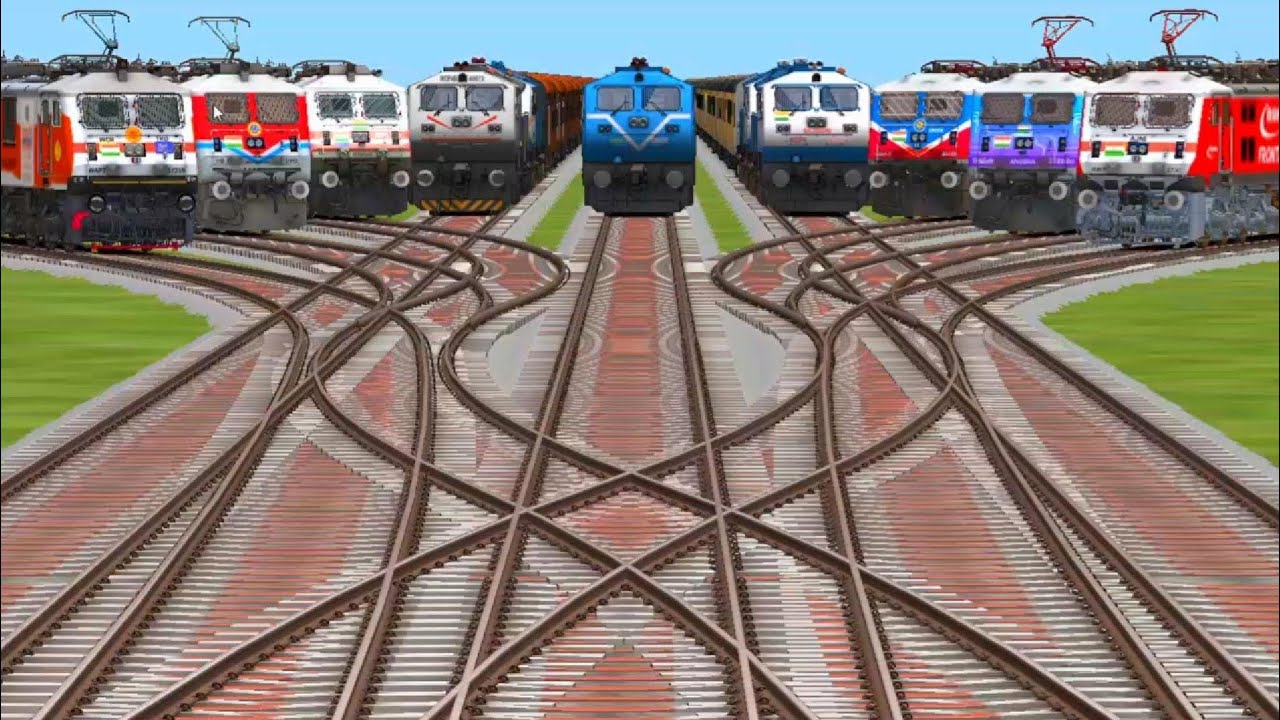 New trains locomotive dijle engine and metro track ground super crossing track ground classic 