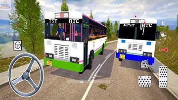 TSRTC Bus Driving in Bharat Bus Simulator 3D Game | Bus Wala Game | Bus Wali Game | Bus Ka Game