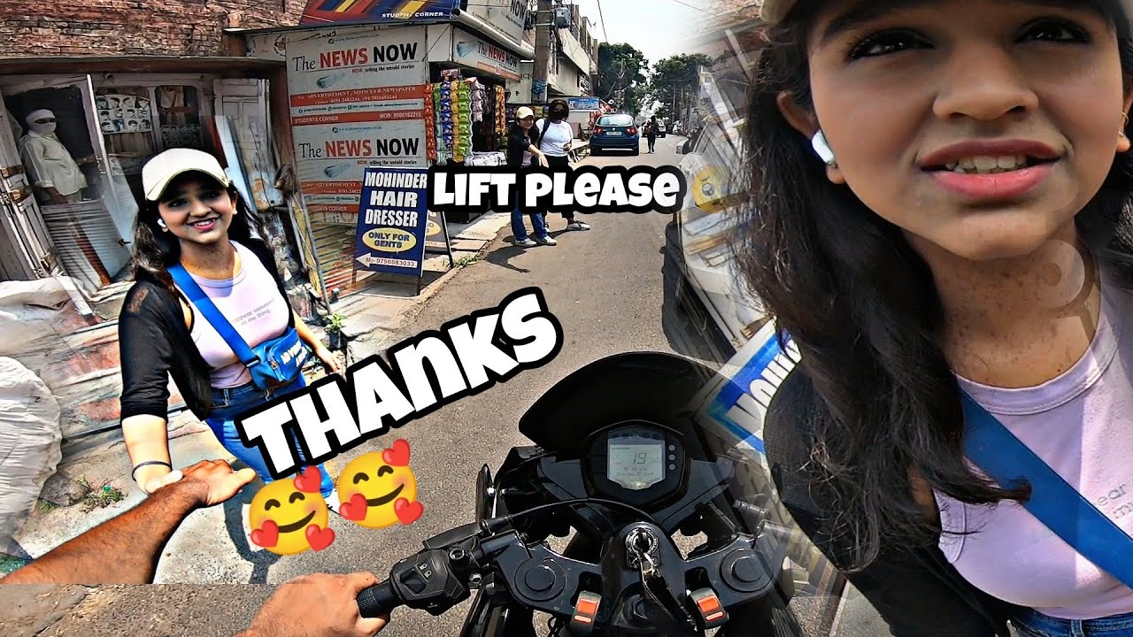 Cute Stranger💕girl asking for lift💕on My RC200😍| Number Milgaya aaj Toh😅#cutegirl #help #subscribe