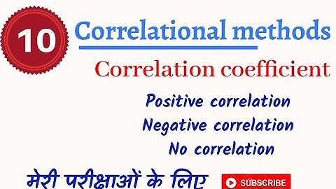Correlation Methods || Learn for NTA NET and others teachers exams