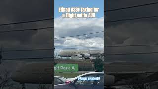 Etihad Airways A380 Flight out to AUH #airplane #aviation #a380 #yyzplanespotting