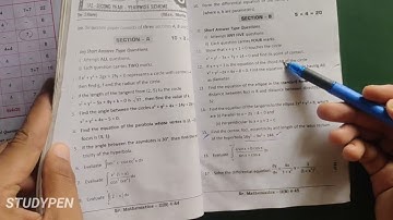 Senior Inter Maths - 2B  Guess Questions For Pass Mark Students