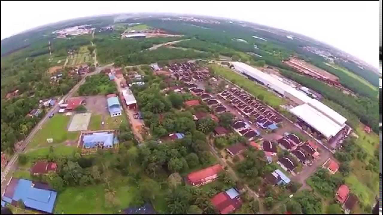 Flying around Small River Village, Penang, Malaysia