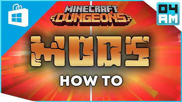 How To Get MODS For Minecraft Dungeons (Windows 10 Microsoft Store Edition) OUTDATED