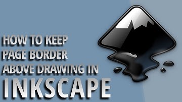 How to keep page border above drawing in Inkscape