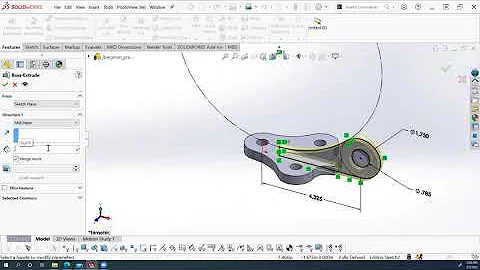 Solidworks Exercise Extrude Boss & Extrude Cut