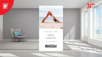 TOTAL STRETCH с Викторией Майер  | 24 февраля 2023 | Онлайн-тренировки World Class