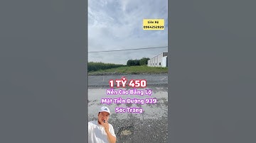 Bán Đất - Mặt Tiền Đường Tỉnh 939 - Sóc Trăng - Liên Hệ : 0964252820 #datnensoctrang #batdongsan