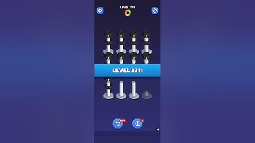 Nut Sort Level 2211 - Color Puzzle Game by Kiwi Fun #games #puzzle #NutSort #NutSortSolution