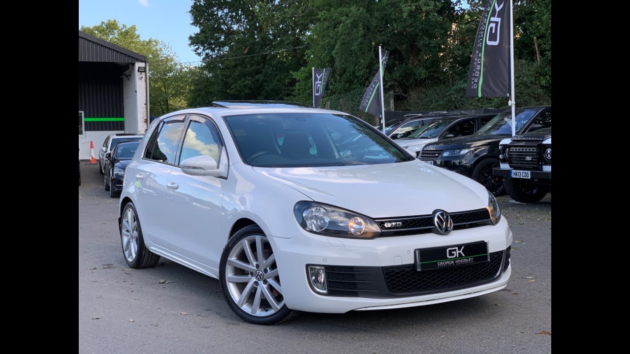 2010 Golf GTD in Candy White with DAB & Sunroof for sale at George Kingsley Prestige & Performance