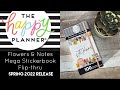 Flowers & Notes Mega Stickerbook Flip-thru | Spring 2022 Release | The Happy Planner