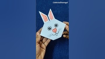 How To Make An Easy Paper Bunny Face ! Origami Bunny Tutorial.. Paper Rabbit Face Steps
