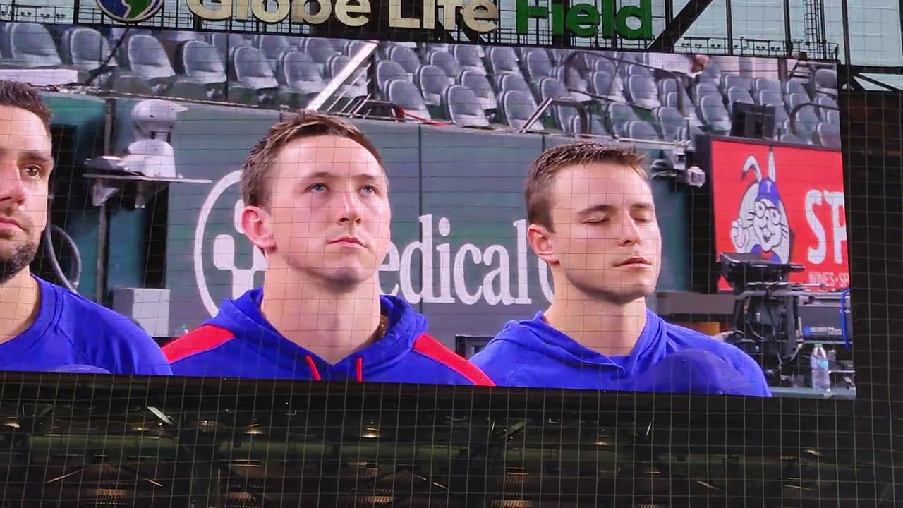 Texas Rangers National Anthem David Webb 9/24/24 vs Minnesota Twins 