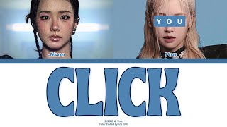 JISOO - CLICK // You as a Member // KARAOKE // (2 Members Ver.) Color Coded Lyrics