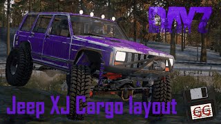 Jeep Cherokee XJ Cargo Layout @JosieGarfunkle