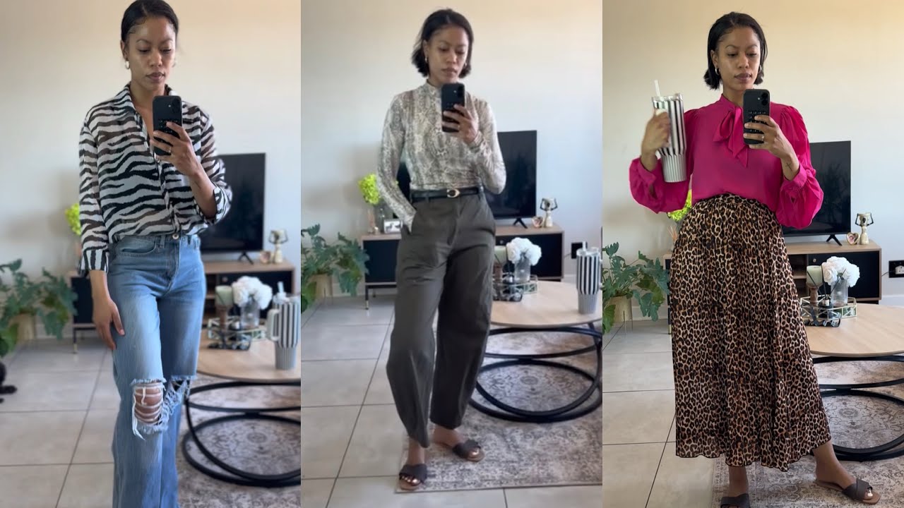 What I Wore to Work in a Week | Animal Print Edition | How To Style Animal Print 🐆 