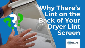 Lint on the Back of Your Dryer Lint Screen (Here