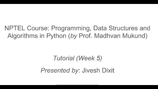 Celebrity Programming Data Structures and Algorithms in Python (Week 5) Wealth