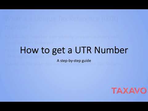 How to get a UTR number in 2021 (Step-by-Step Guide)