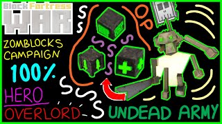 TOTEMS ARE OP ! (3) Block Fortress War Zomblocks Campaign 100% : Hero OVERLORD Guide screenshot 5