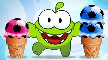 🌈 Learn Colors For Kids | Om Nom Ice Cream Scoops | Toddler Learning | Learn With Om Nom