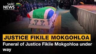 Play video: Funeral of Justice Fikile Mokgohloa under way