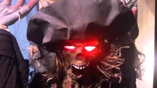 Standing Haunted Scarecrow Animated Halloween Prop