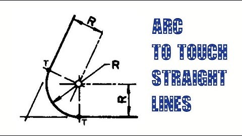 HOW TO DRAW ARC OF RADIUS R TANGENTIAL TO THE ARM OF AN ACUTE ANGLE || PRINCIPLE OF TANGENCY